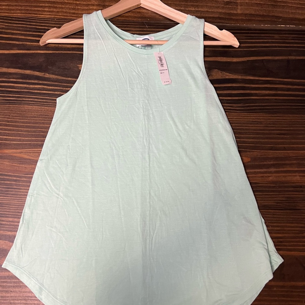 Old Navy Mint Asymmetrical Tank Top
